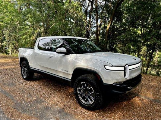 Ruggedly handsome truck that looks ready for a dinner date out on the town.