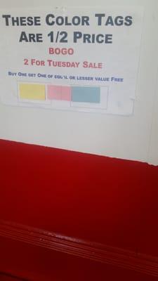 2 For Tuesday Sale