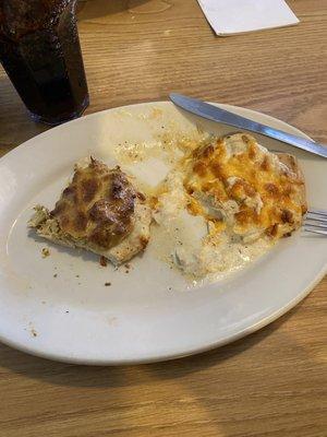 Chicken Chesapeake. Wife got it with crab imperial (left) and crab dip (right)