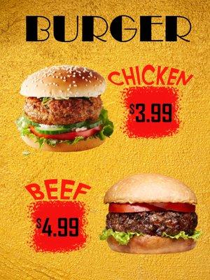 Chicken & Beef Burger