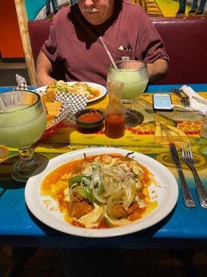 AUTHENTIC! Rellenos with shrimp were excellent!  Very delicious authentic Mexican food!