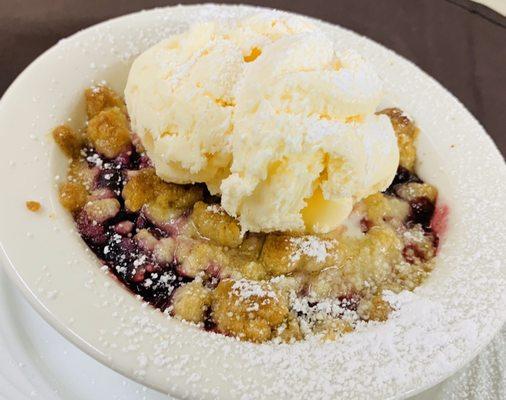 Mountain Berry Cobbler Ala Mode