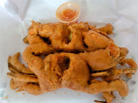 One pair of Fried Crabs