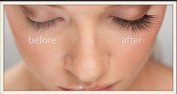 Eyelash extensions.