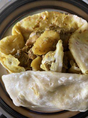 Ire Cafe's Curry Chicken Roti