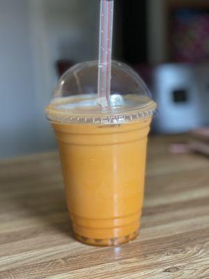 Thai tea with boba