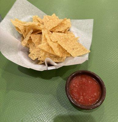 Complimentary chips + salsa