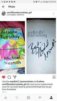 Saw #michaelnesmith give his talk here and  then got his book ! He signed it