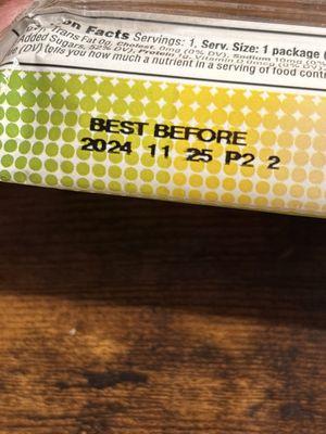 This is the expiration date on the candy I had purchased with my gas and drink.