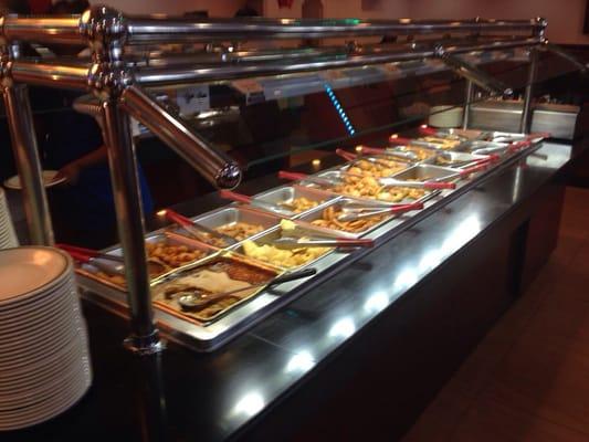 Buffet aisle.