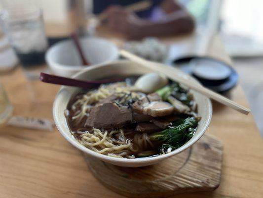 Ramen with pork belly and egg