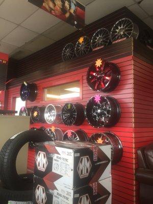 Good selection of rims & wheels....if that's your thing.