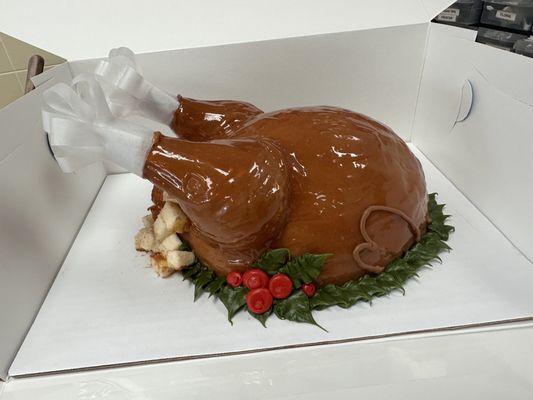 Thanksgiving Turkey cake was a must this year