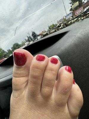 mom's pedicure