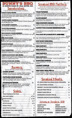 New menu