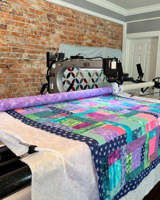 Longarm quilting services available.