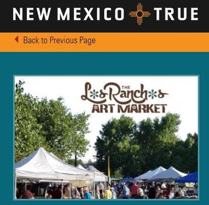 Our market is outdoor and takes advantage of all the beautiful blue sky days we enjoy here in New Mexico