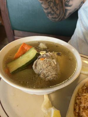 Beef caldo. Super yummy.