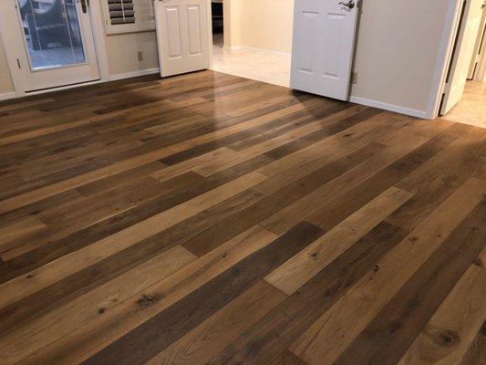 Rustic European Oak in Master Bedroom