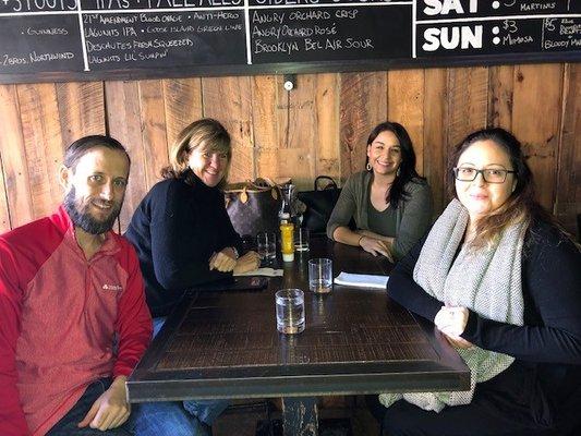 Team Lunch : Jeff, Margi, Hilda, Lesly