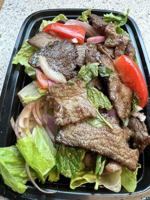 Fresh spicy beef salad