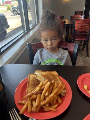 Grilled cheese and fries