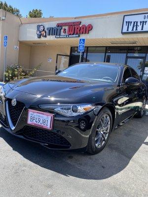 2021 alfa romeo 15% back 35% front ceramic ctx llumar