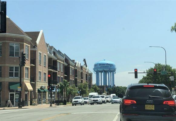 A view down Northwest Highway.