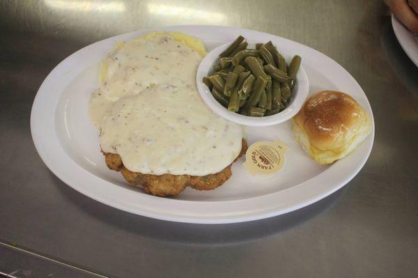 Doesn't get much better than a fresh country fried steak dinner.