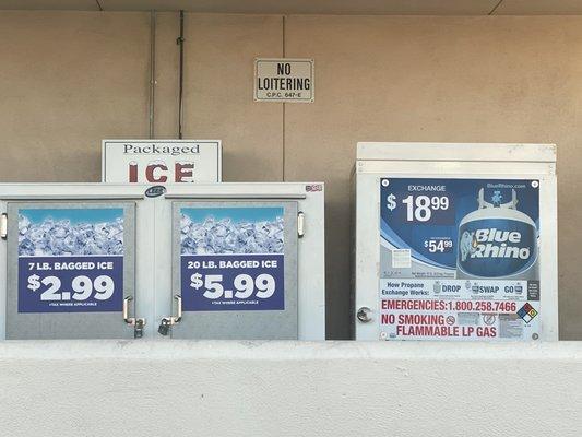 Ice bags & propane available