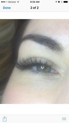 Lash extensions by Chantel