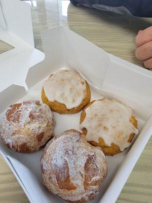 Cream Puffs and Pumpkin Cookies