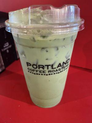 Iced Matcha Latte with Honey