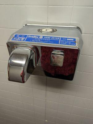 Dry your hands old school baby.