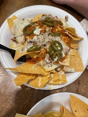 Chorizo nachos