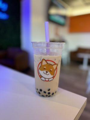 Black Milk Tea with Boba, sub Splenda