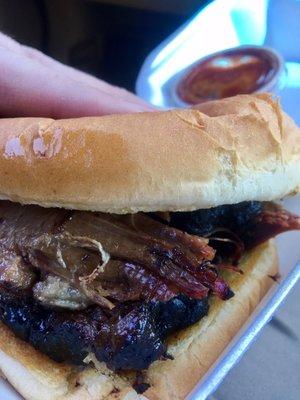 Large brisket sandwich