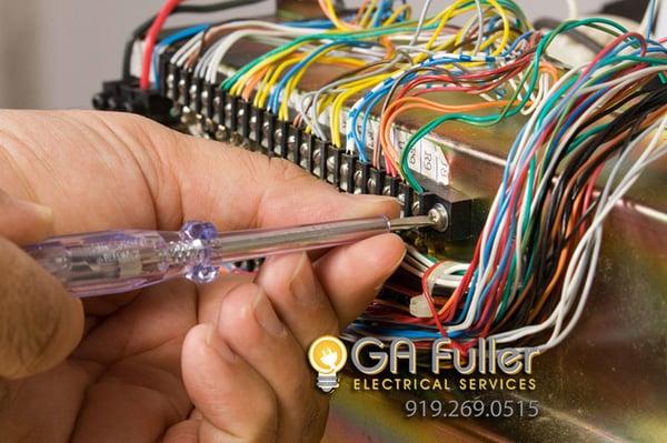 Electrical service outlets/panels - we know your electric. Call GA Fuller for your next service!