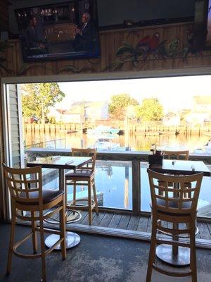 Tables overlooking the Bay