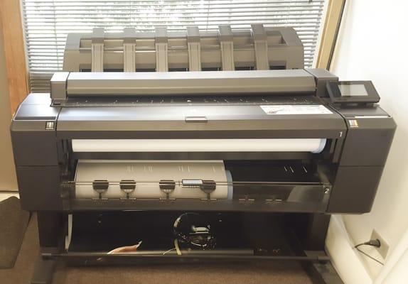 Wide format printer. Batavia Instant Print can print up to 64" wide.