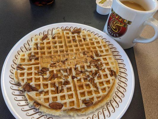 Waffle with pecans, Foley