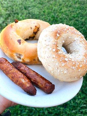 Bagels and Sausage Links