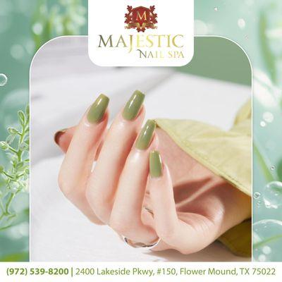 Breathe in, relax, and leave with stunning nails! 
Your perfect pampering awaits at Majestic Nail Spa. ‍