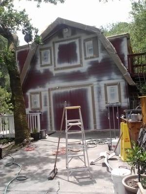 Large barn house restoration.