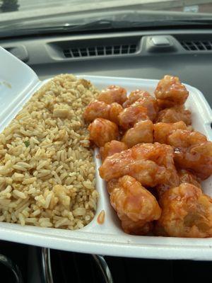 Orange Chicken Lunch Special. Most delicious orange chicken I have had in so many years!