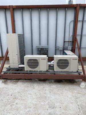 Ductless mini split office building