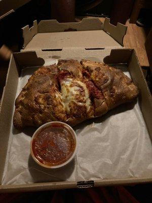 Chicken parm calzone