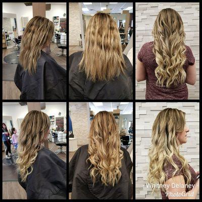 Color and cut and extensions by Whitney Delaney