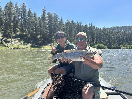 Nice rainbow from the Blackfoot River.