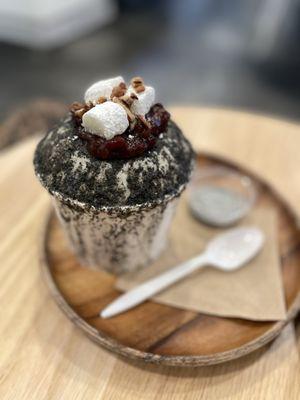 Black sesame bingsu